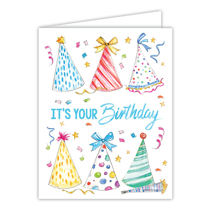 Card - It's Your Birthday Party Hats