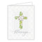 Card - Handpainted Blessings White Floral Cross