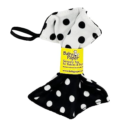 Baby Paper - White Black Dot