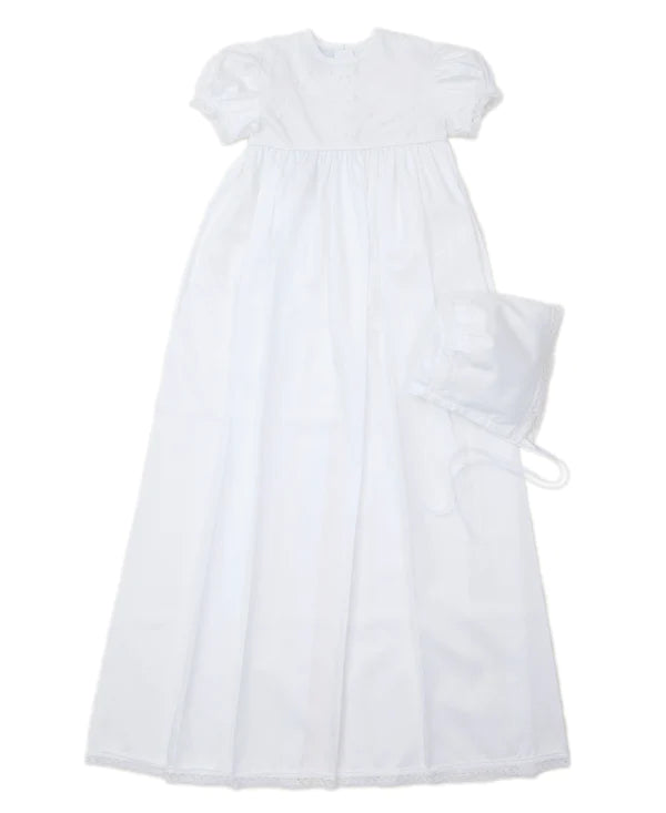 Besos Annalise Christening, SS Gown And Hat Set