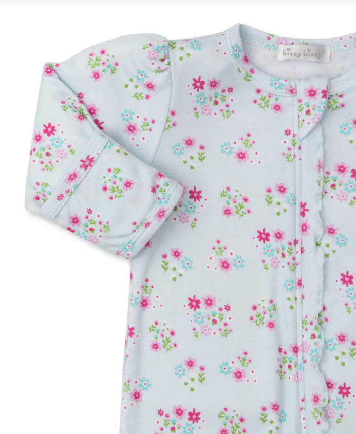 Bunny Blossoms Comp Zip Footie