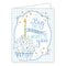 Card - Big First Birthday Wishes to You Blue Cupcake
