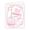 Card - Big First Birthday Wishes to You Pink Cupcake