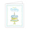 Card - Blue Happy First Birthday to You Cake