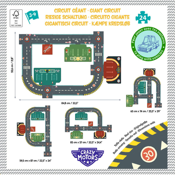 City Circuit 24pc Giant Puzzle