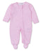 Fall Flower Patch Pink Zip Footie