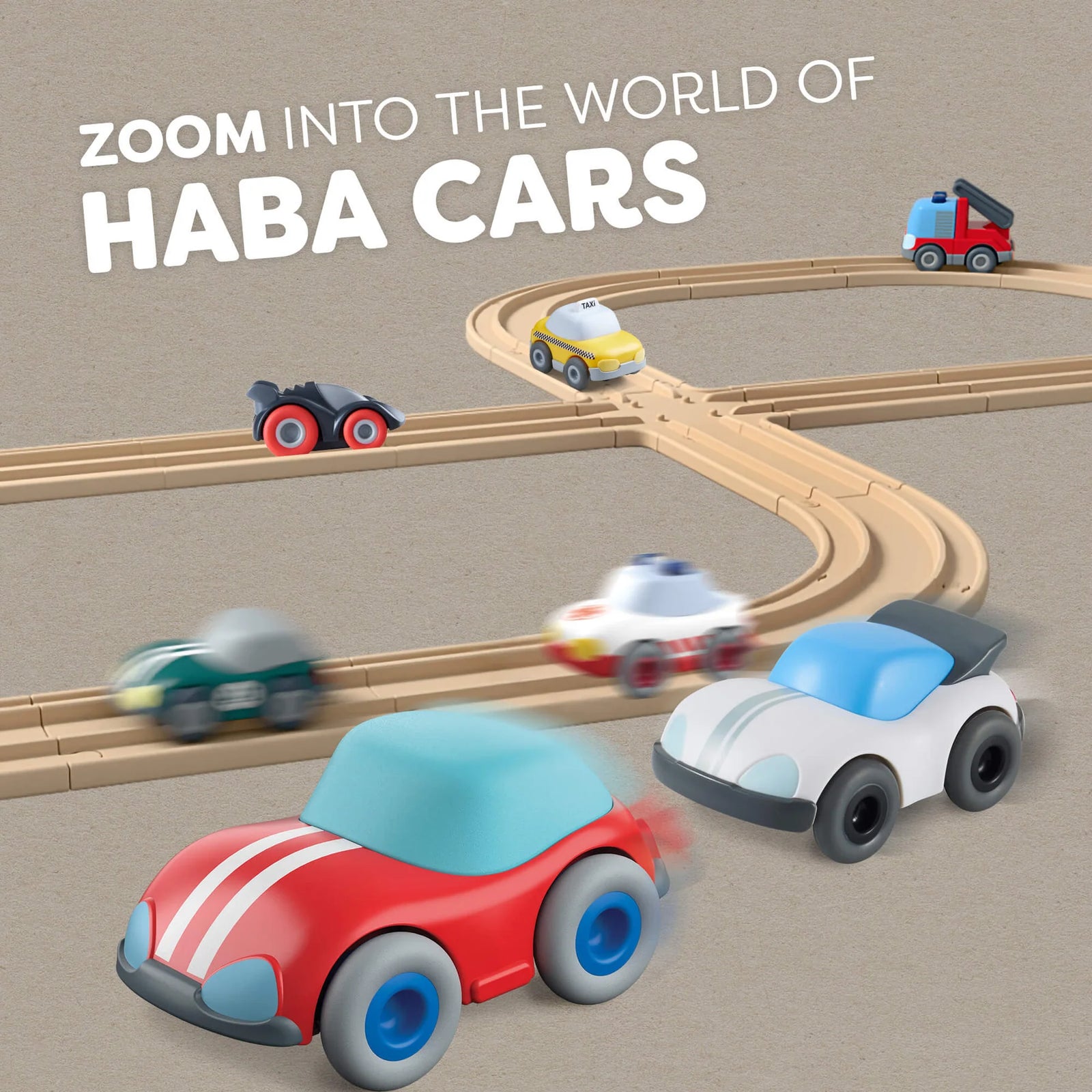 HABA Cars Yellow Pace Car with Momentum Motor - Recycled