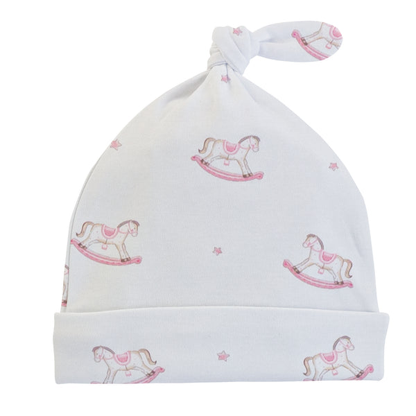 Cute Rocking Horse Hat With Knot, Pink