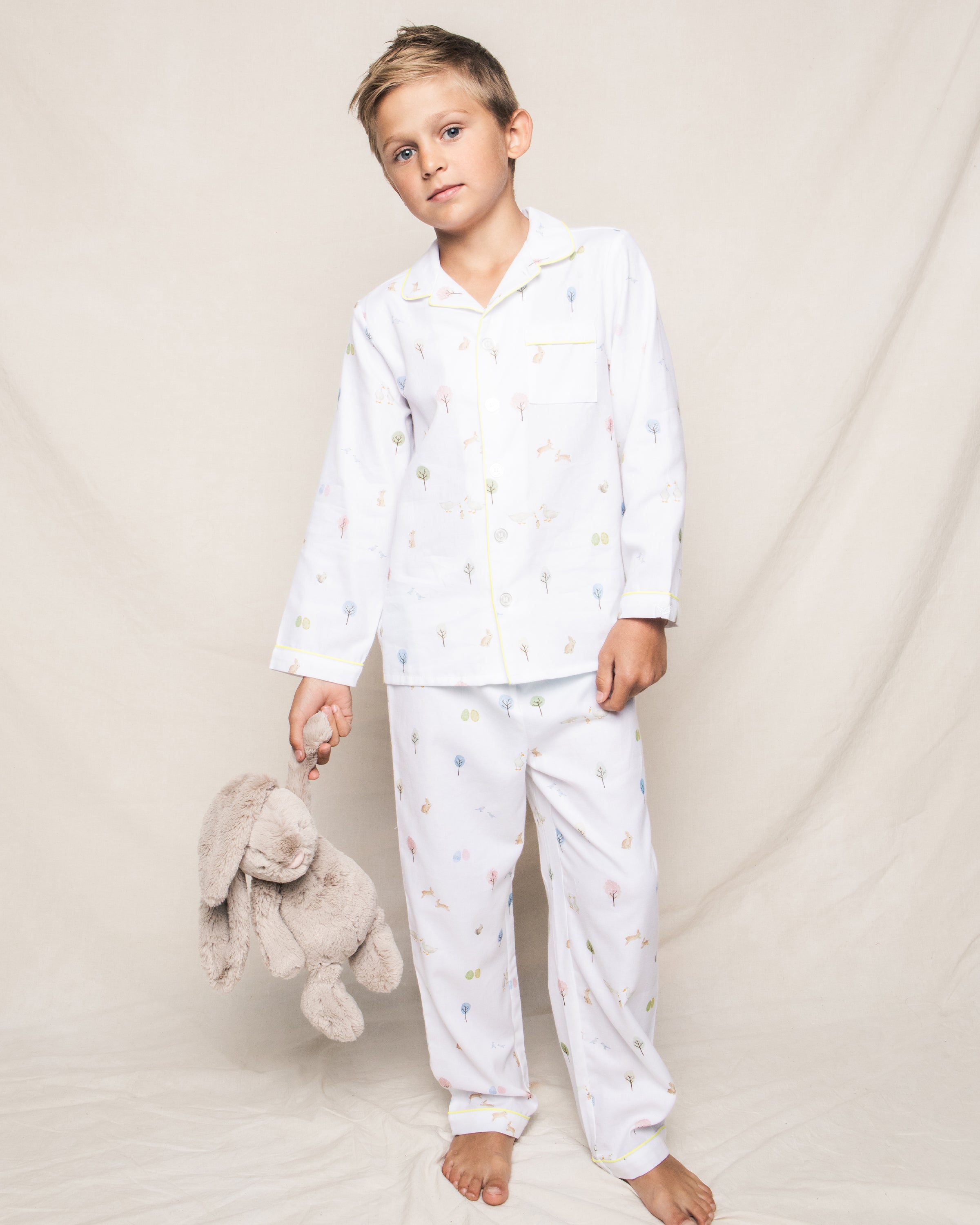 Kid's Twill Pajama Set, Easter Gardens