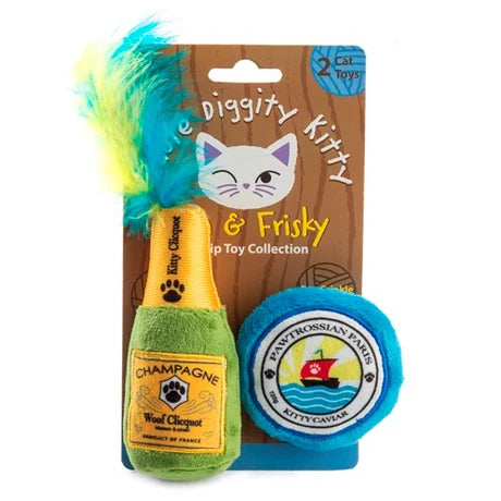 Kitty Clicquot - Bottle & Caviar - Catnip Toys