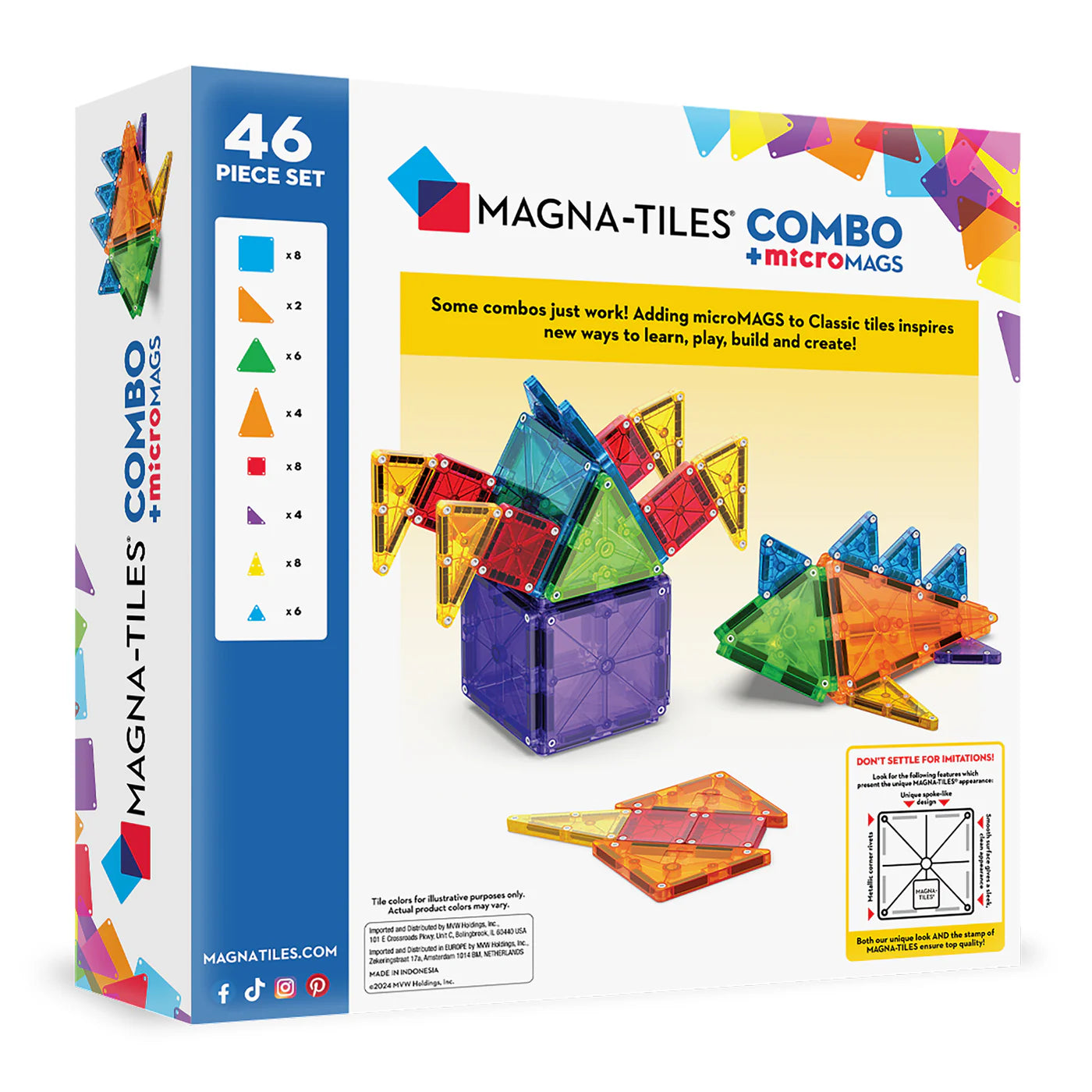 MAGNA-TILES® Combo 46 Piece Set