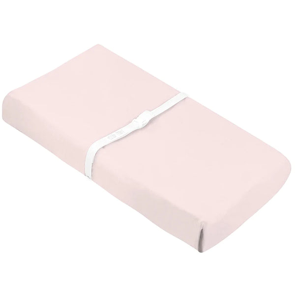Organic Jersey - Changing Pad Cover with Slits for Safety Straps - Pink