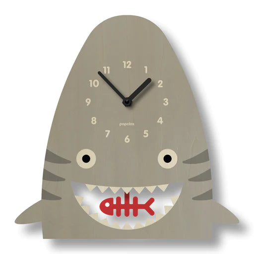 Pendulum Clock, Shark (Wood)