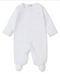 Pique Cuddle Bunnies Footie, White