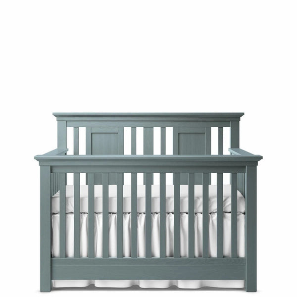 Convertible Crib Open Back Washed Grey
