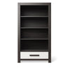Bookcase Oil Grey with Solid White