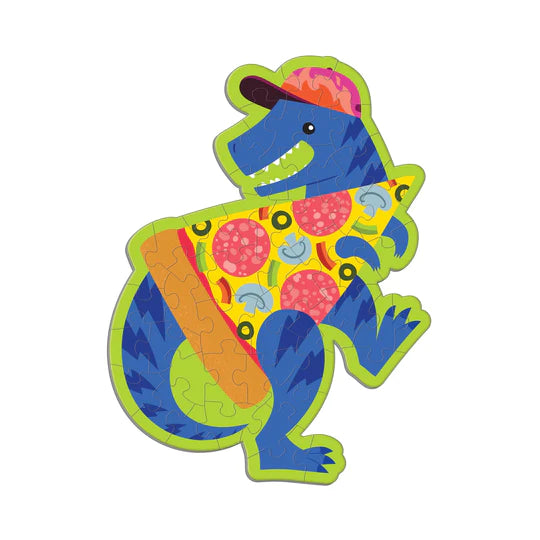 Scratch and Sniff Shaped Mini Puzzle, Pizzasaurus
