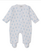 Teddy Bear Time Blue Zip Footie