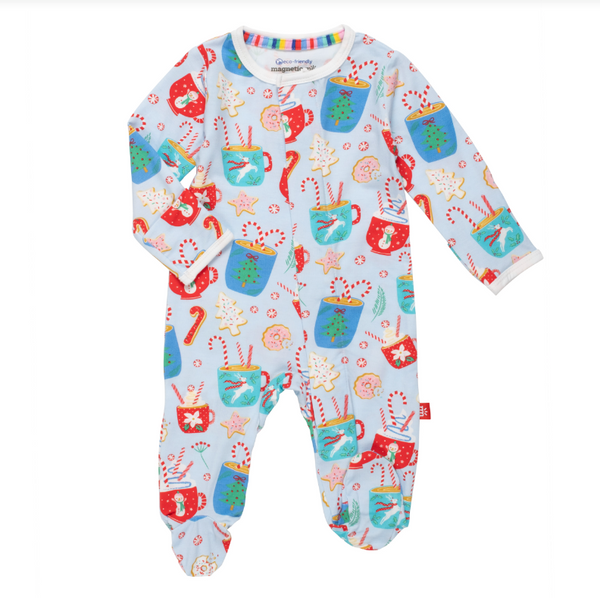 Wake Me Up Before You Cocoa Organic Cotton Magnetic Footie