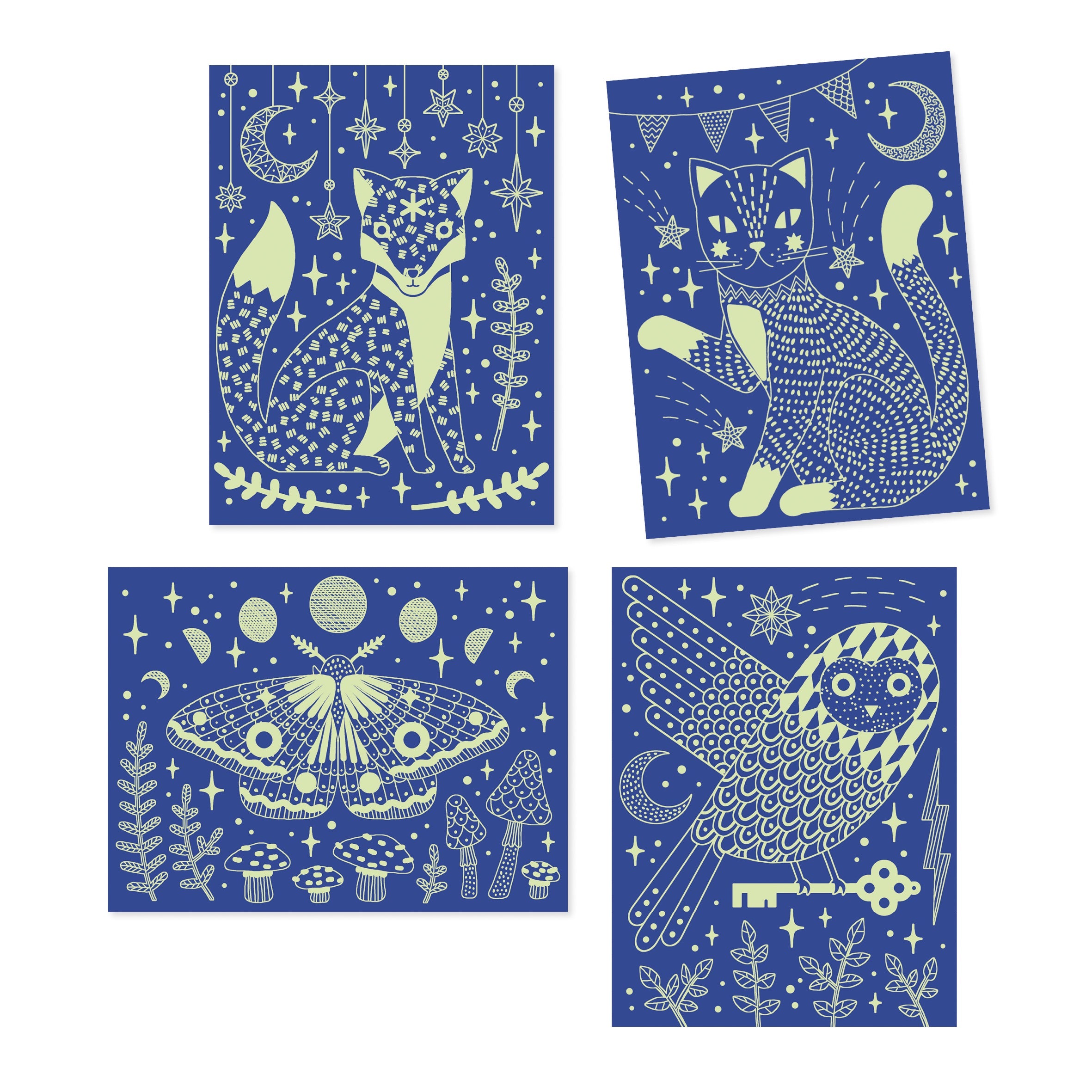 Scratch Boards - At Night