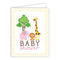Card - Baby Shower Zoo Animals, Pink