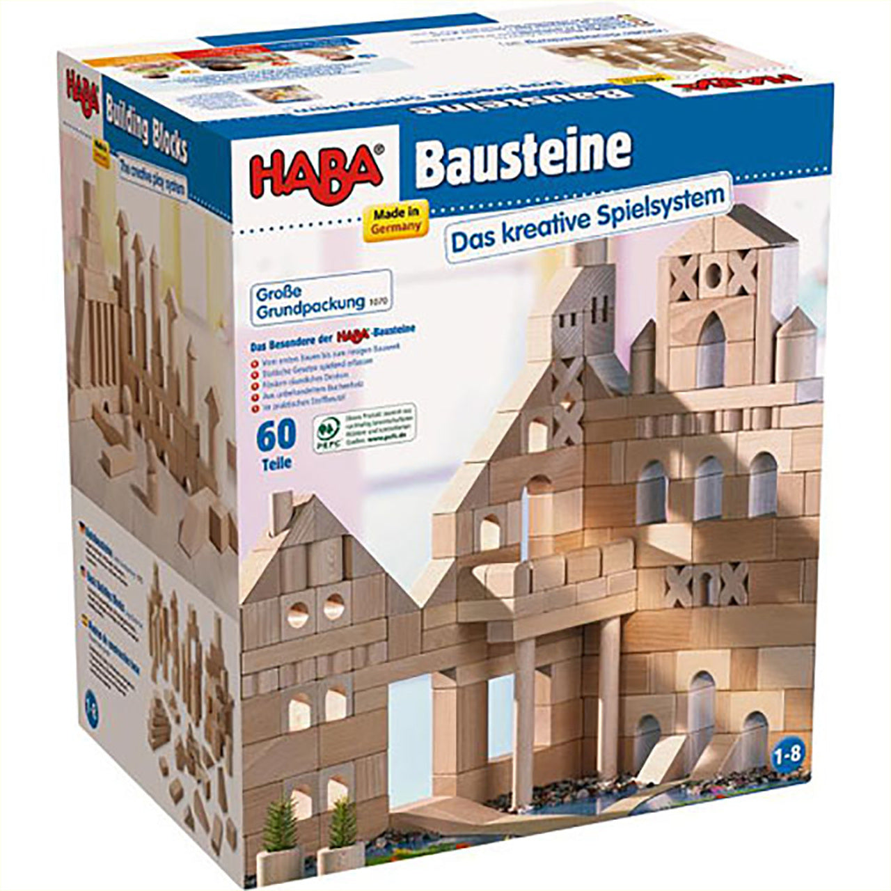 Basic Building Blocks 60 Piece Large Starter Set