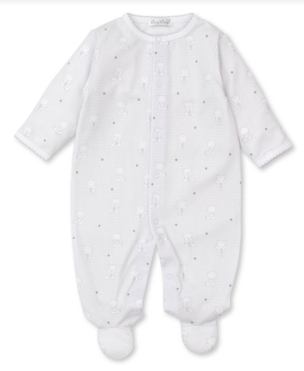 Bear Hugs Footie, Silver