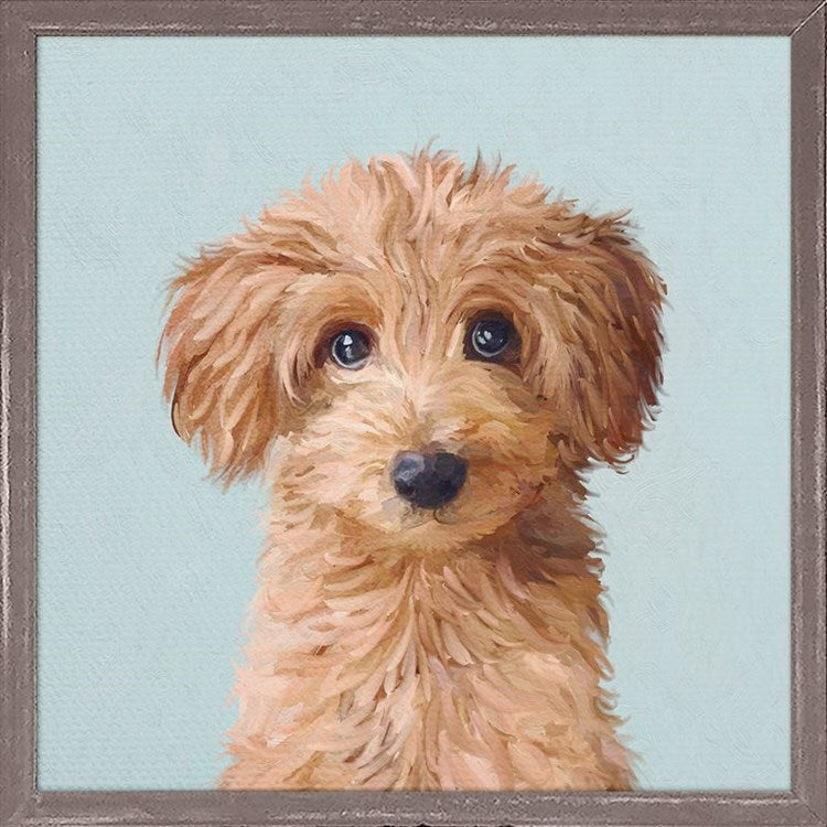 Best Friend - Irish Doodle, Mini Framed Canvas
