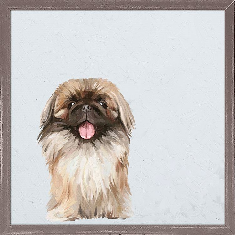 Best Friend - Pekingese, Mini Framed Canvas