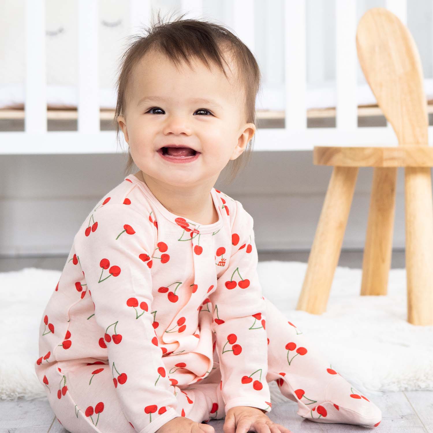 Cherry Picking Organic Cotton Magnetic Footie