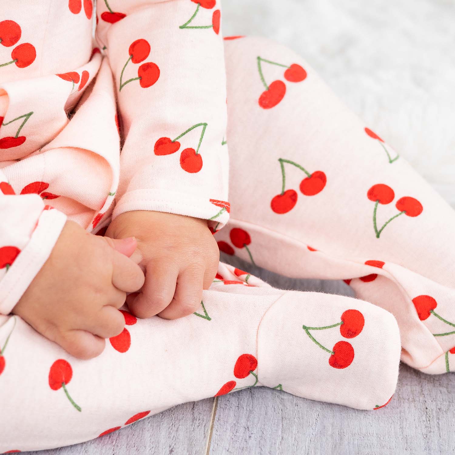 Cherry Picking Organic Cotton Magnetic Footie