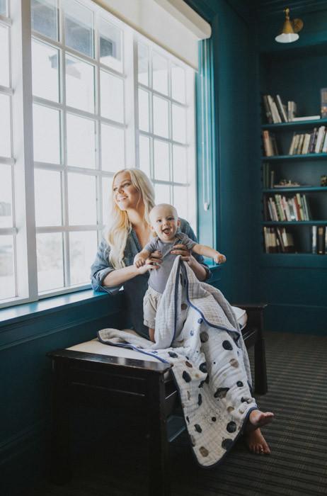 Cotton Muslin Quilt - Planetary