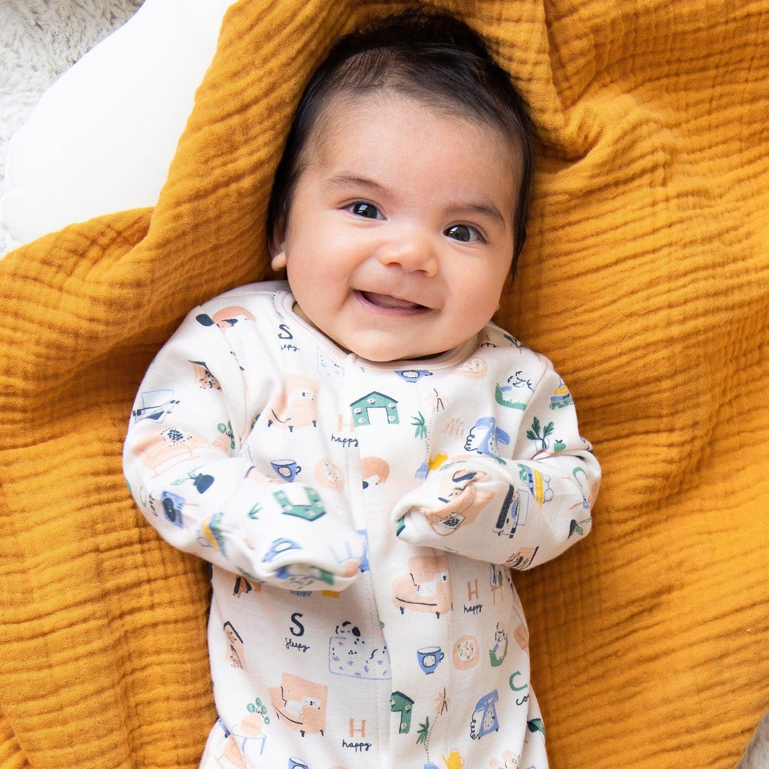 Cozy Days Organic Cotton Magnetic Footie