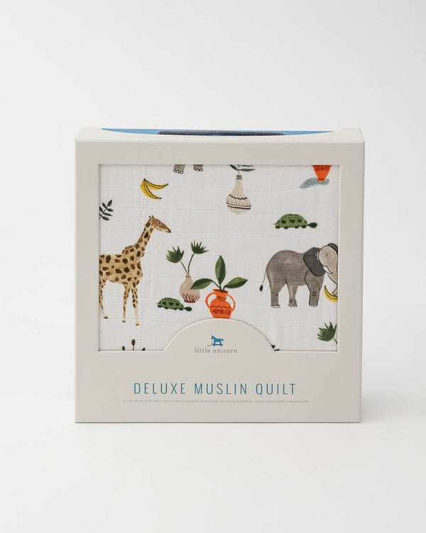 Deluxe Muslin Quilt - Safari Social