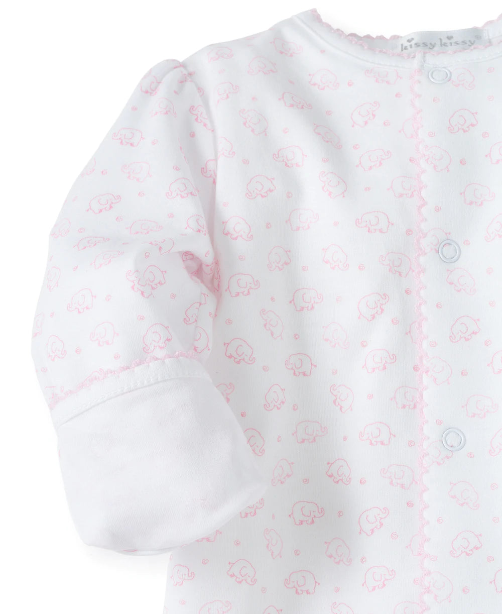 Ele-Fun Print Footie, Pink