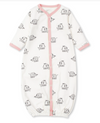 Elephants Convertible Gown, Black/Pink