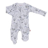 Ellie Go Lucky Organic Cotton Magnetic Footie, Blue
