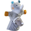 Glove Puppet Rhino With Baby Calf Finger Puppet