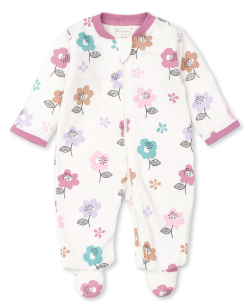 Hippie Floral Zip Footie