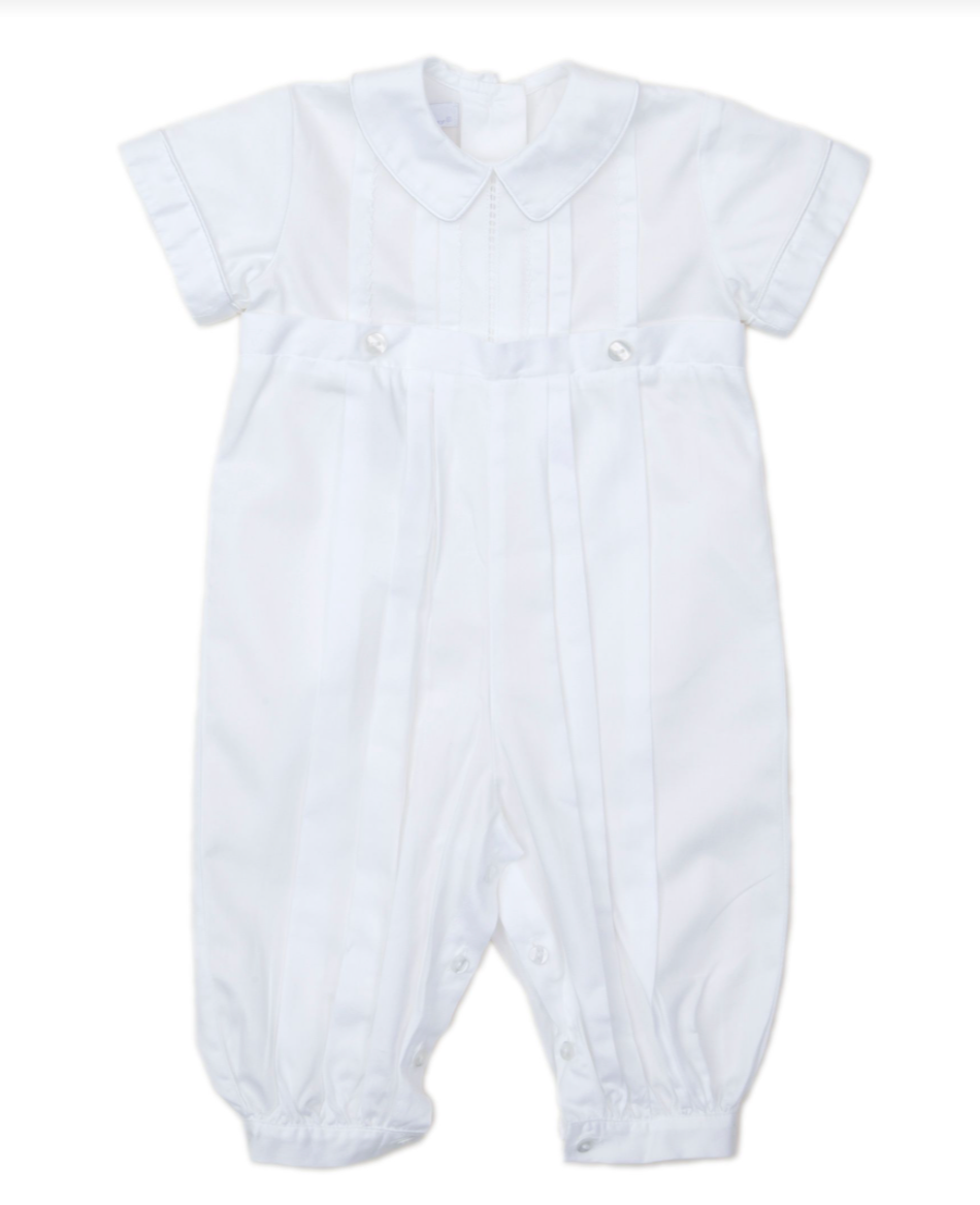 Besos Aiden Christening, S/S Converter Gown & Hat Set