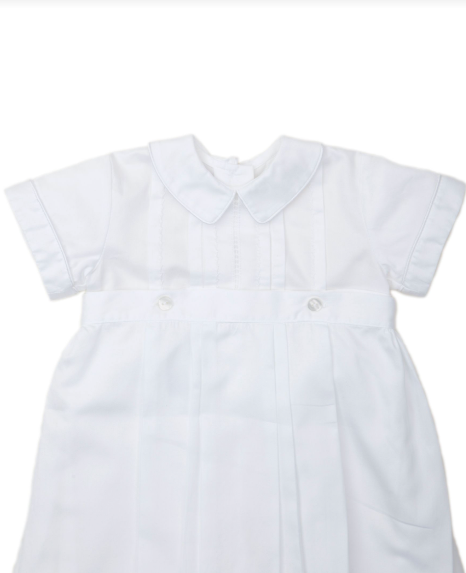 Besos Aiden Christening, S/S Converter Gown & Hat Set