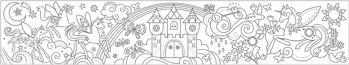 Mini Coloring Roll, Unicorn Magic