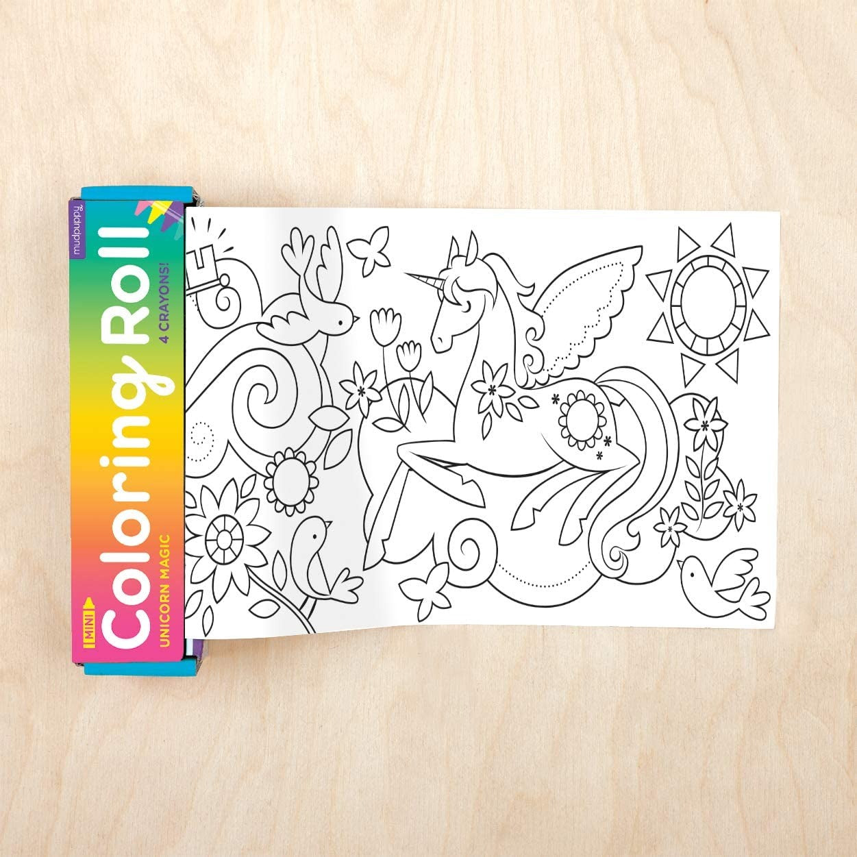 Mini Coloring Roll, Unicorn Magic