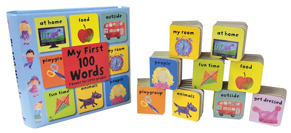 My First 100 Words - 9 Mini Books Set