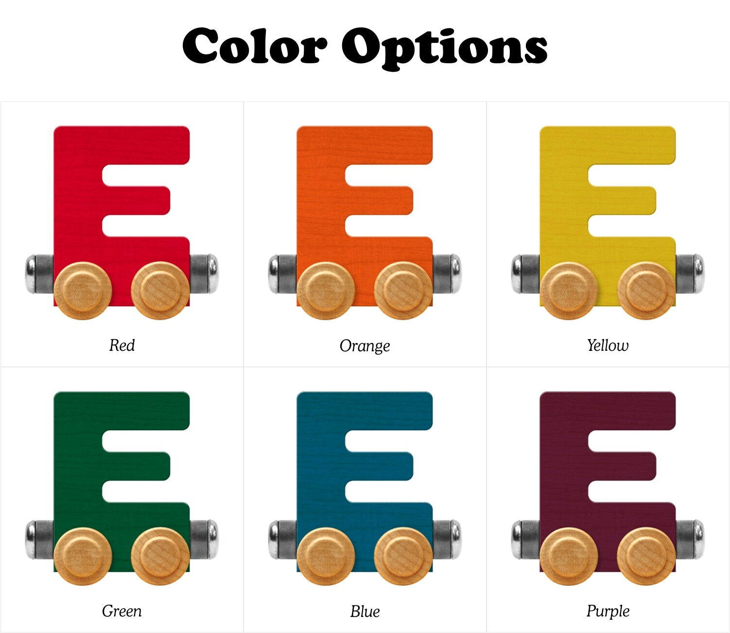 NameTrains Bright Letter E