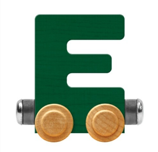 NameTrains Bright Letter E