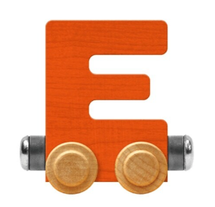NameTrains Bright Letter E
