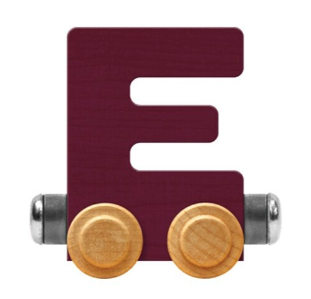 NameTrains Bright Letter E