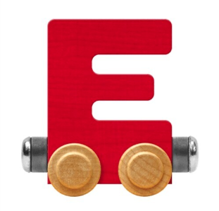 NameTrains Bright Letter E