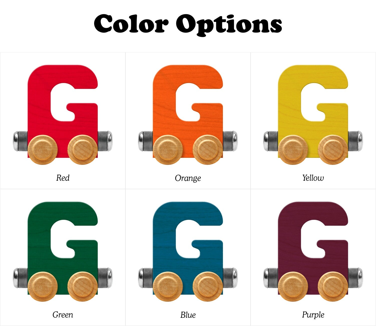 NameTrains Bright Letter G